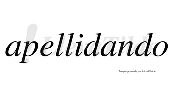 Apellidando no lleva tilde con vocal tónica en la segunda «a»