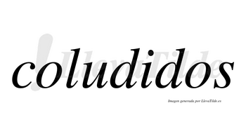 Coludidos no lleva tilde con vocal tónica en la «i»