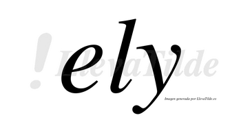 Ely no lleva tilde con vocal tónica en la «e»