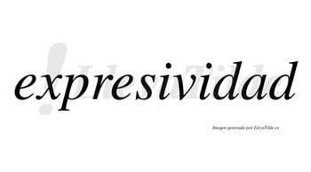 Expresividad  no lleva tilde con vocal tónica en la «a»