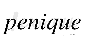 Penique  no lleva tilde con vocal tónica en la «i»