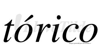 Tórico  lleva tilde con vocal tónica en la primera «o»