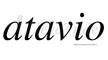 Atavio  no lleva tilde con vocal tónica en la segunda «a»
