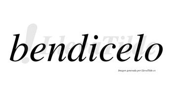 Bendicelo no lleva tilde con vocal tónica en la segunda «e»