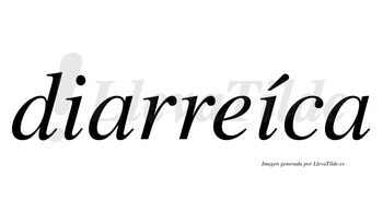 Diarreíca  lleva tilde con vocal tónica en la segunda «i»