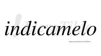 Indicamelo no lleva tilde con vocal tónica en la «e»