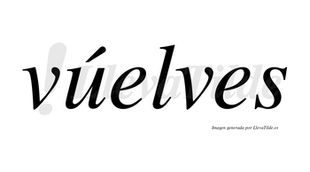 Vúelves lleva tilde con vocal tónica en la «u»