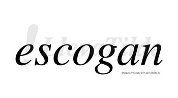 Escogan no lleva tilde con vocal tónica en la «o»