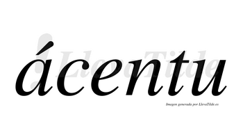Ácentu  lleva tilde con vocal tónica en la «a»