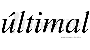 Últimal lleva tilde con vocal tónica en la «u»
