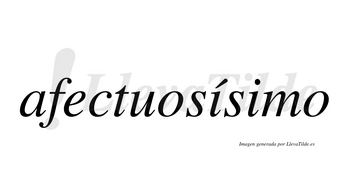 Afectuosísimo  lleva tilde con vocal tónica en la primera «i»