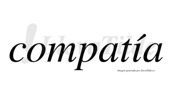 Compatía  lleva tilde con vocal tónica en la «i»