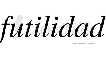 Futilidad no lleva tilde con vocal tónica en la «a»