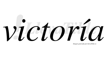 Victoría lleva tilde con vocal tónica en la segunda «i»