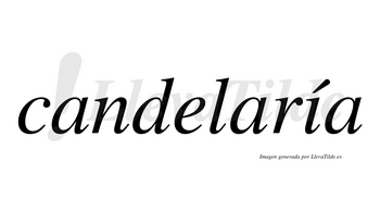 Candelaría lleva tilde con vocal tónica en la «i»