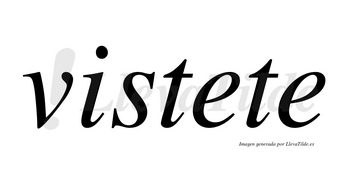 Vistete no lleva tilde con vocal tónica en la primera «e»