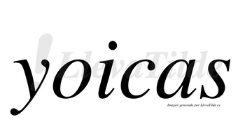 Yoicas  no lleva tilde con vocal tónica en la «o»