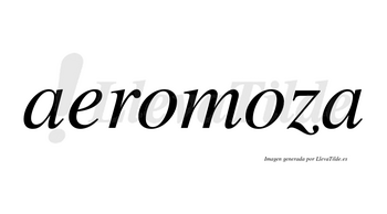 Aeromoza  no lleva tilde con vocal tónica en la segunda «o»