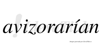 Avizorarían  lleva tilde con vocal tónica en la segunda «i»