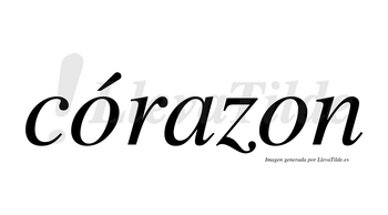 Córazon  lleva tilde con vocal tónica en la primera «o»