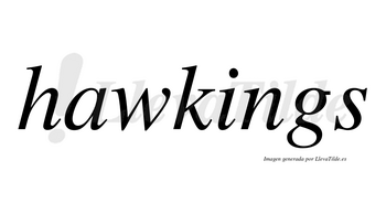 Hawkings  no lleva tilde con vocal tónica en la «i»