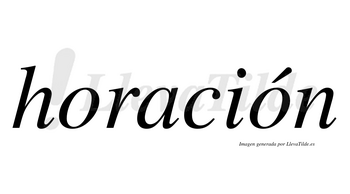 Horación lleva tilde con vocal tónica en la segunda «o»