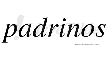 Padrinos  no lleva tilde con vocal tónica en la «i»