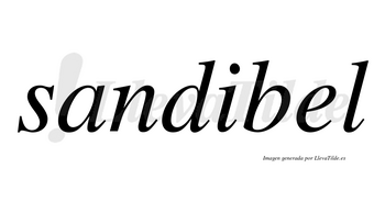 Sandibel no lleva tilde con vocal tónica en la «e»
