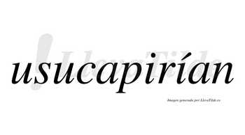 Usucapirían  lleva tilde con vocal tónica en la segunda «i»