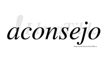 Aconsejo  no lleva tilde con vocal tónica en la «e»