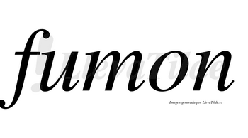 Fumon no lleva tilde con vocal tónica en la «u»
