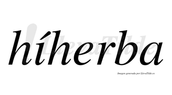 Híherba lleva tilde con vocal tónica en la «i»