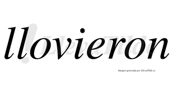 Llovieron no lleva tilde con vocal tónica en la «e»
