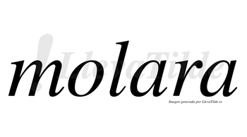 Molara no lleva tilde con vocal tónica en la primera «a»