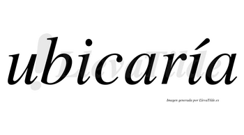 Ubicaría  lleva tilde con vocal tónica en la segunda «i»