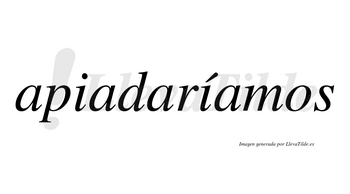 Apiadaríamos  lleva tilde con vocal tónica en la segunda «i»