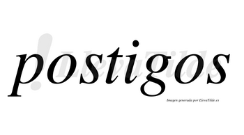 Postigos no lleva tilde con vocal tónica en la «i»