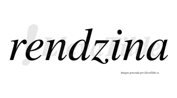 Rendzina no lleva tilde con vocal tónica en la «i»