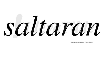 Saltaran no lleva tilde con vocal tónica en la segunda «a»