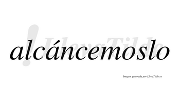 Alcáncemoslo  lleva tilde con vocal tónica en la segunda «a»