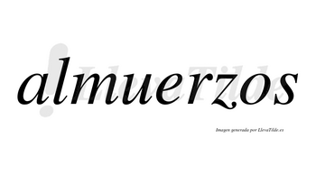 Almuerzos  no lleva tilde con vocal tónica en la «e»