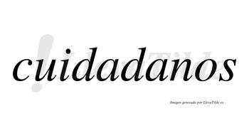 Cuidadanos no lleva tilde con vocal tónica en la segunda «a»