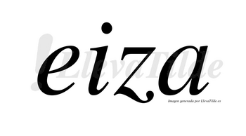 Eiza no lleva tilde con vocal tónica en la «e»