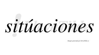 Sitúaciones lleva tilde con vocal tónica en la «u»