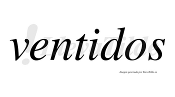 Ventidos no lleva tilde con vocal tónica en la «i»