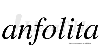 Anfolita  no lleva tilde con vocal tónica en la «i»