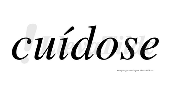 Cuídose  lleva tilde con vocal tónica en la «i»