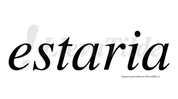 Estaria  no lleva tilde con vocal tónica en la primera «a»