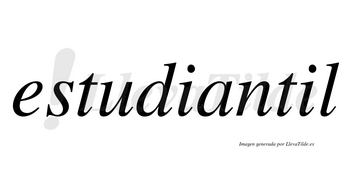 Estudiantil  no lleva tilde con vocal tónica en la segunda «i»