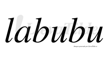 Labubu  no lleva tilde con vocal tónica en la primera «u»